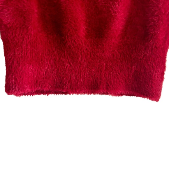 ASTR The Label Womens Ruby Red Scoop Neck Waist Length Sweater Size L - Picture 12 of 14